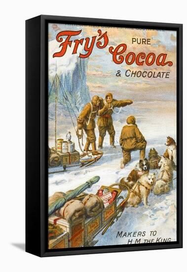 Captain Robert Falcon Scott - Fry's Cocoa Advert-null-Framed Stretched Canvas