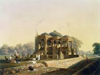 The British Residency at Hyderabad, 1813 ; 1830 (Hand-Coloured.)-Captain Robert M. Grindlay-Framed Giclee Print