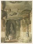 Great Excavated Temple at Ellora in 1813-Captain Robert M. Grindlay-Giclee Print