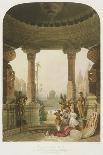 The British Residency at Hyderabad, 1813 ; 1830 (Hand-Coloured.)-Captain Robert M. Grindlay-Giclee Print
