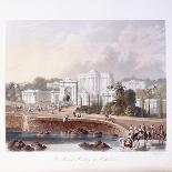 Ancient Temple at Hulwud, Witherington, Engraved G. Hunt, Coloured Hogarth, Pub. Ackermann, 1826-Captain Robert M. Grindlay-Framed Giclee Print