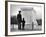 Captain Roger D. Reid Visiting the Unknown Soldier's Tomb with His Son-George Strock-Framed Photographic Print