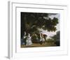 Captain Samuel Sharpe Pocklington with His Wife, Pleasance, and possibly His Sister, Frances-George Stubbs-Framed Premium Giclee Print