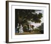 Captain Samuel Sharpe Pocklington with His Wife, Pleasance, and possibly His Sister, Frances-George Stubbs-Framed Premium Giclee Print