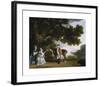 Captain Samuel Sharpe Pocklington with His Wife, Pleasance, and possibly His Sister, Frances-George Stubbs-Framed Premium Giclee Print