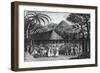 Captain Samuel Wallis Being Received by Queen Oberea on the Island of Tahiti-John Webber-Framed Giclee Print