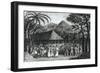 Captain Samuel Wallis Being Received by Queen Oberea on the Island of Tahiti-John Webber-Framed Giclee Print