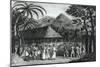 Captain Samuel Wallis Being Received by Queen Oberea on the Island of Tahiti-John Webber-Mounted Giclee Print