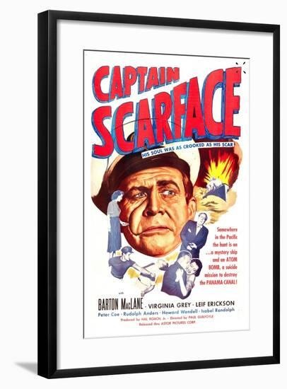 Captain Scarface-null-Framed Art Print