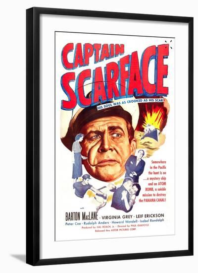 Captain Scarface-null-Framed Art Print