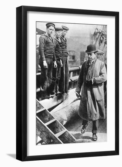 Captain Scott, British Polar Explorer, on the 'Terra Nova, C1900s-C1910S-null-Framed Giclee Print