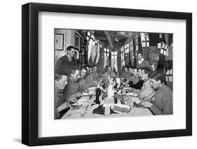 Captain Scott's Last Birthday Dinner June 6th 1911, from Scott's Last Expedition-Herbert Ponting-Framed Photographic Print