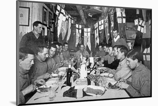 Captain Scott's Last Birthday Dinner June 6th 1911, from Scott's Last Expedition-Herbert Ponting-Mounted Photographic Print