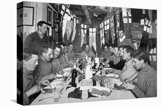 Captain Scott's Last Birthday Dinner June 6th 1911, from Scott's Last Expedition-Herbert Ponting-Stretched Canvas