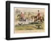 Captain Spurrier Cut Down by Romford, 1865-John Leech-Framed Giclee Print