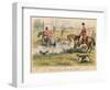 Captain Spurrier Cut Down by Romford, 1865-John Leech-Framed Giclee Print