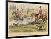 Captain Spurrier Cut Down by Romford, 1865-John Leech-Framed Giclee Print