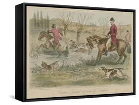 Captain Spurrier "Cut Down" by Romford-John Leech-Framed Stretched Canvas