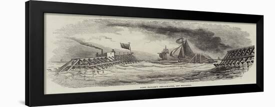 Captain Tayler's Breakwater, Off Brighton-null-Framed Giclee Print