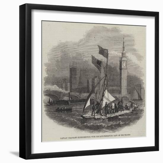 Captain Urquhart's Life-Preserving Raft-null-Framed Giclee Print