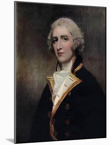 Captain William Bentinck (1764-181), Naval Commander, 1787-1788-George Romney-Mounted Giclee Print