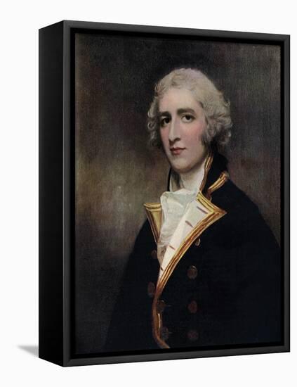 Captain William Bentinck (1764-181), Naval Commander, 1787-1788-George Romney-Framed Stretched Canvas