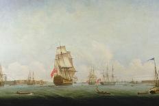 Victory Leaving Portsmouth-Captain William Elliott-Laminated Giclee Print