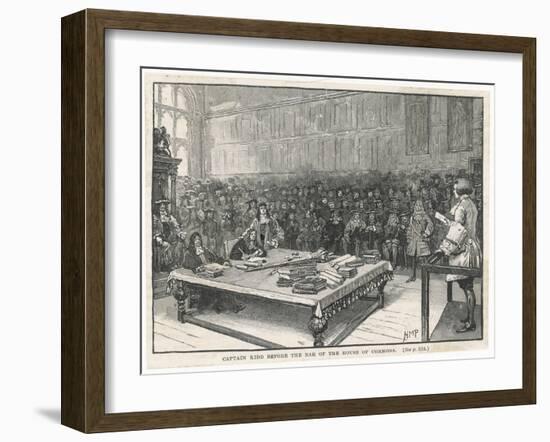 Captain William Kidd Before the Bar of the House of Commons-H.m. Paget-Framed Art Print