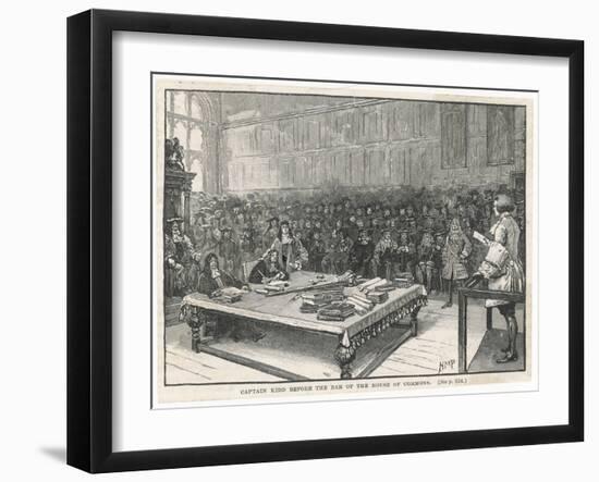 Captain William Kidd Before the Bar of the House of Commons-H.m. Paget-Framed Art Print