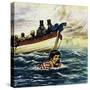 Captain William Webb Was the First Man to Swim the Channel-Alberto Salinas-Stretched Canvas