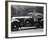 Captain Woolf Barnato with His Bentley-null-Framed Photographic Print