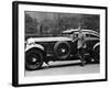 Captain Woolf Barnato with His Bentley-null-Framed Photographic Print