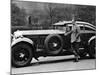 Captain Woolf Barnato with His Bentley-null-Mounted Photographic Print