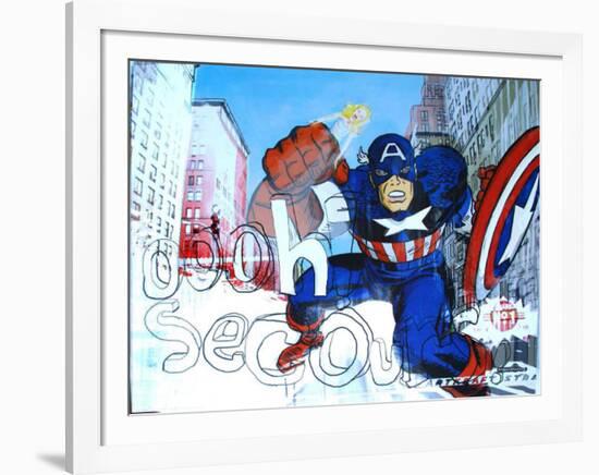 Captain Yeah-Cyril Anquelidis-Framed Art Print