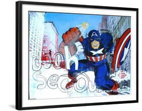 Captain Yeah-Cyril Anquelidis-Framed Art Print