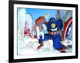 Captain Yeah-Cyril Anquelidis-Framed Art Print