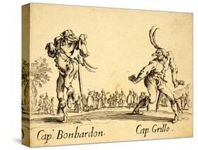 Captains Bonbardon and Grillo, 1622-Jacques Callot-Stretched Canvas