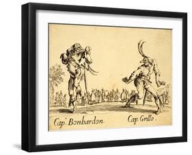 Captains Bonbardon and Grillo, 1622-Jacques Callot-Framed Giclee Print