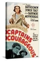 Captains Courageous, Freddie Bartholomew, Spencer Tracy, Lionel Barrymore, 1937-null-Stretched Canvas