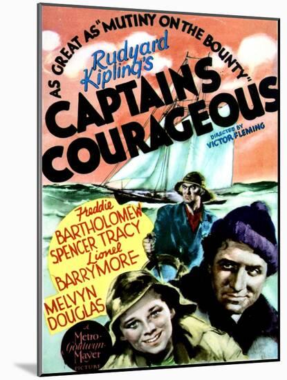 Captains Courageous - Movie Poster Reproduction-null-Mounted Photo