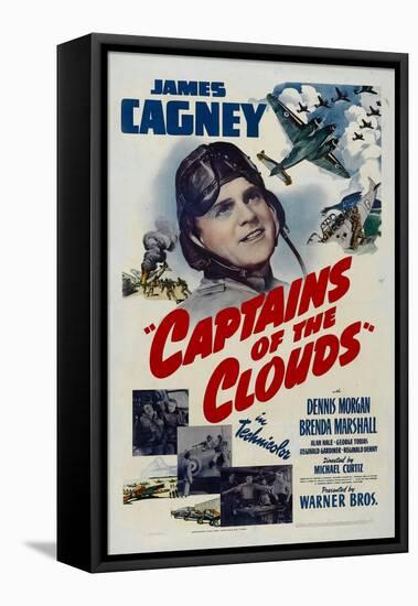 Captains of the Clouds, James Cagney, 1942-null-Framed Stretched Canvas