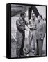Captains Yeager and Fitzgerald with Larry Bell-null-Framed Stretched Canvas