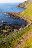 Giant's Causeway Cliffs and Seascape-CaptBlack76-Stretched Canvas