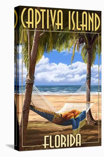 Captiva Island, Florida - Hammock Scene-Lantern Press-Stretched Canvas