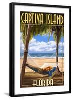 Captiva Island, Florida - Hammock Scene-Lantern Press-Framed Art Print