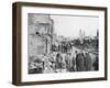 Captive German Prisoners Removing Debris from the Streets of Clermont-En-Argonne, France, 1914-null-Framed Giclee Print