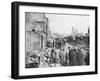 Captive German Prisoners Removing Debris from the Streets of Clermont-En-Argonne, France, 1914-null-Framed Giclee Print