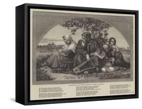 Captive Jews by the Waters of Babylon-Eduard Bendemann-Framed Stretched Canvas
