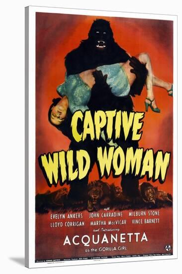 Captive Wild Woman-null-Stretched Canvas