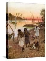 Captivity in Babylon of the Israelites - Bible-William Brassey Hole-Stretched Canvas